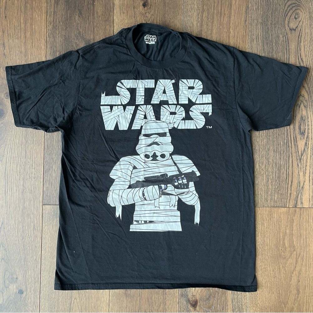 Disney Star Wars Halloween Mummy Storm Trooper black t shirt